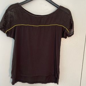 UO Gray Mesh Top T-shirt *